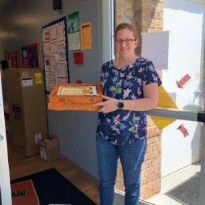 Randleman Enrichment Center receives pizza