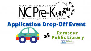 NC Pre-K application drop-off event @ Ramseur Public Library PARKING LOT