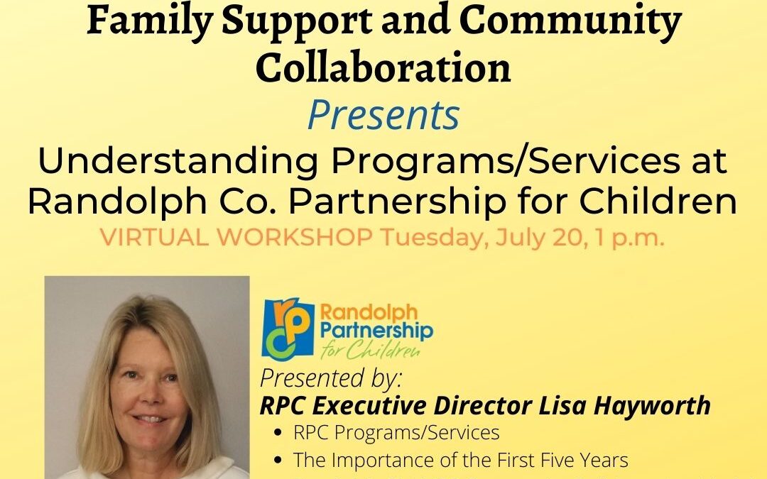 Understanding Programs/Services at Randolph Co. Partnership for Children
