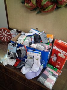 Community donated clothing items